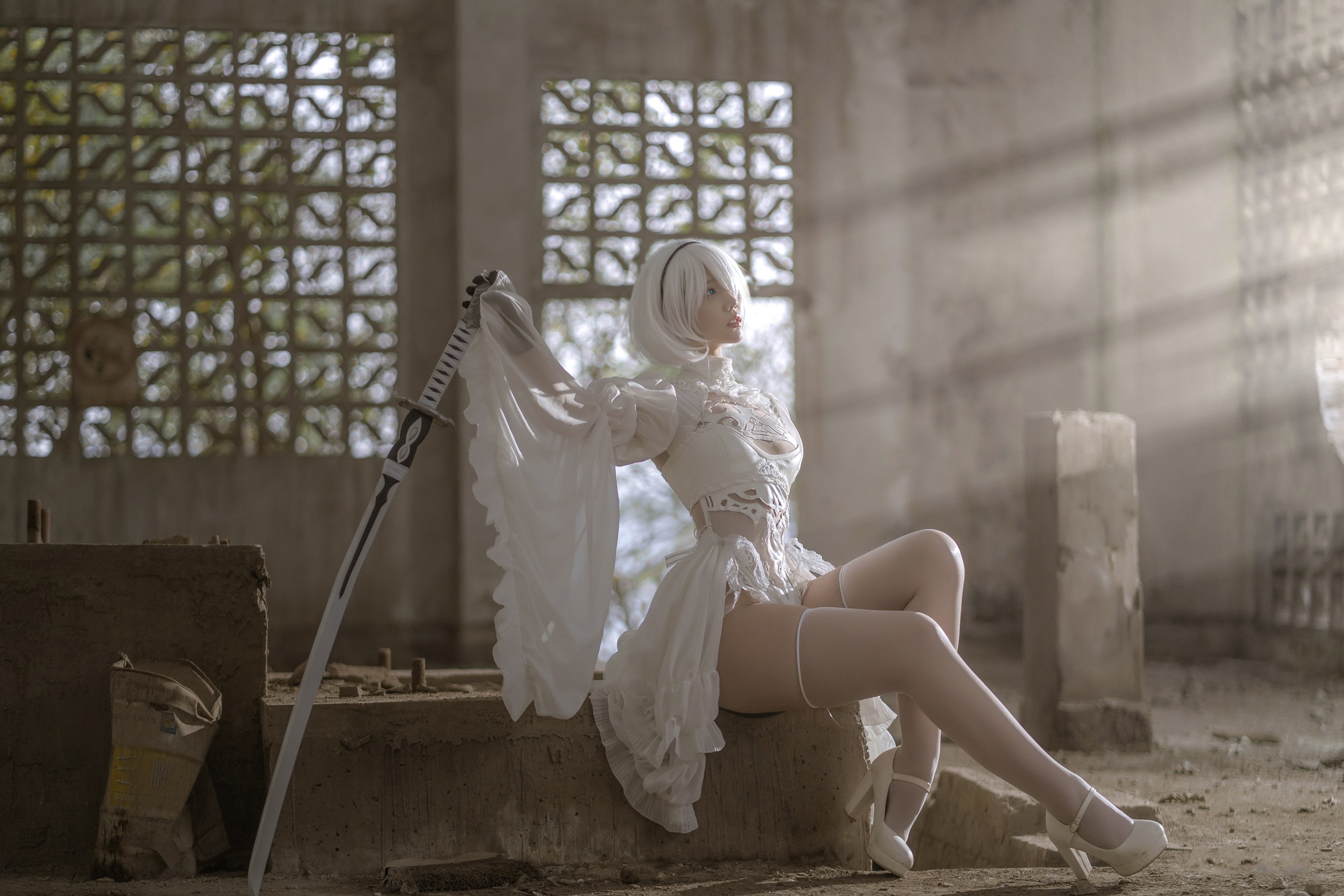 图片[1]-镜酱 – NO.018 2B白色婚纱 [13P]-XikXak